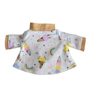 Doll Clothes for 7.5" Grogu/ Baby Yoda Hasbro Dolls: Ice-cream Kitties, Handmade